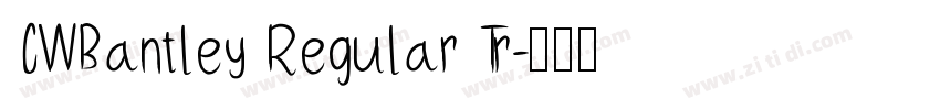 CWBantley Regular Tr字体转换